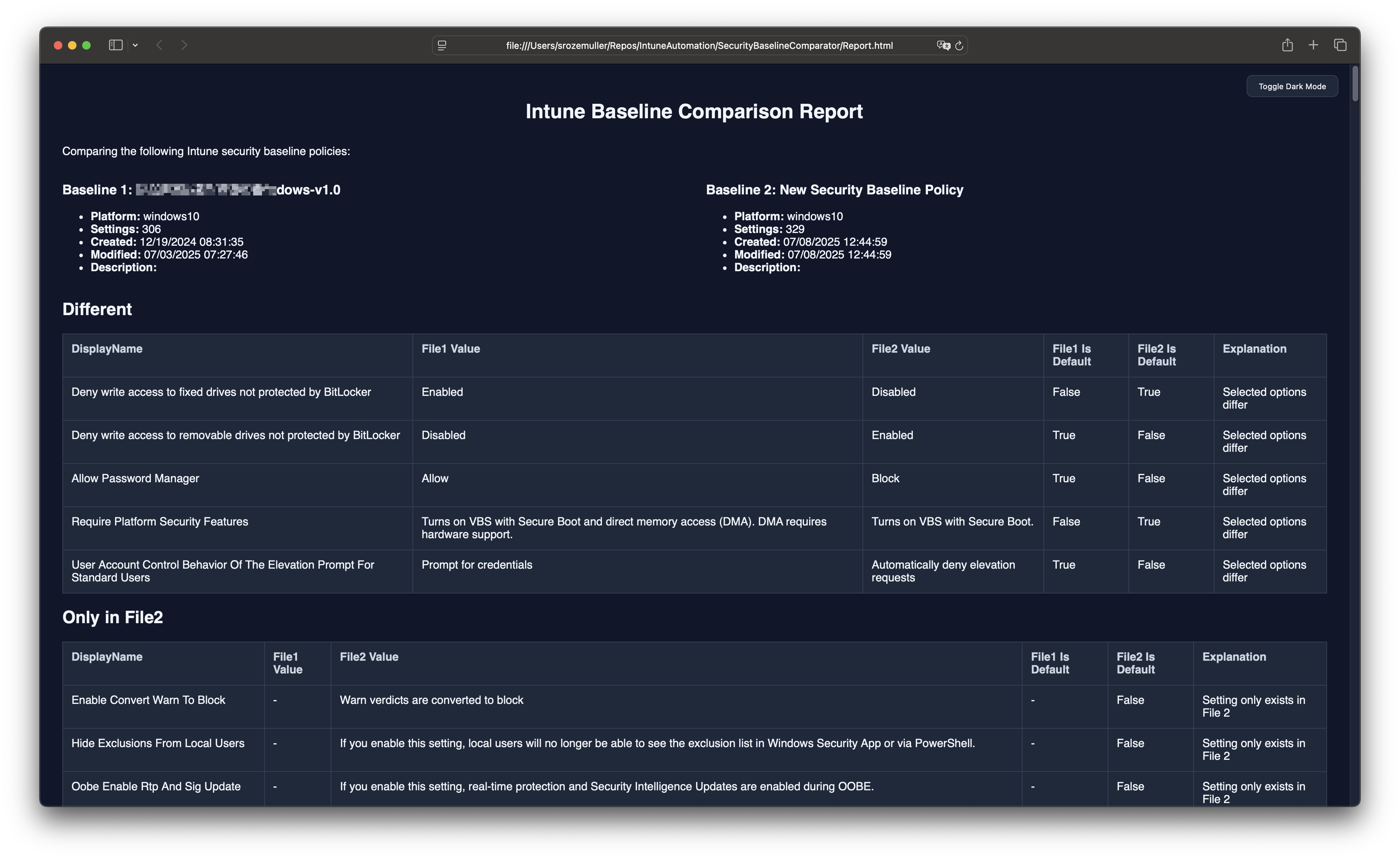 baseline-compare-report